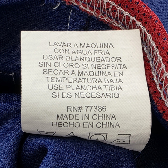 MLB Texas Rangers Jersey Men’s XL Blue Red Button Front Fanwear - Picture 8 of 11